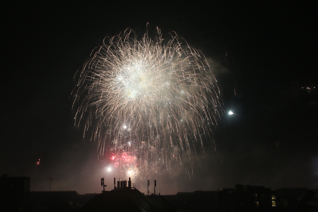 Feuerwerk über Hamburg 2015